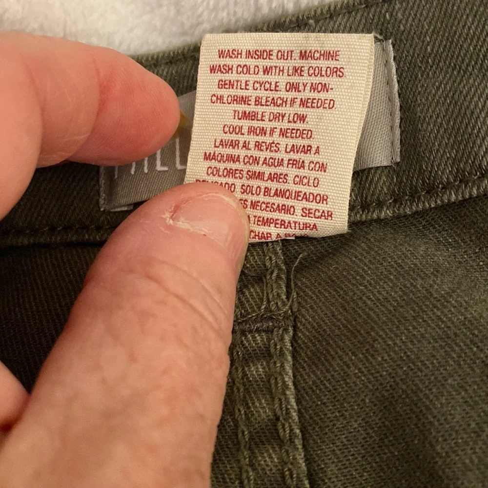 NEW FALLS CREEK HUNTER GREEN A LINE DENIM SKIRT plus size 16. - Picture 8 of 10